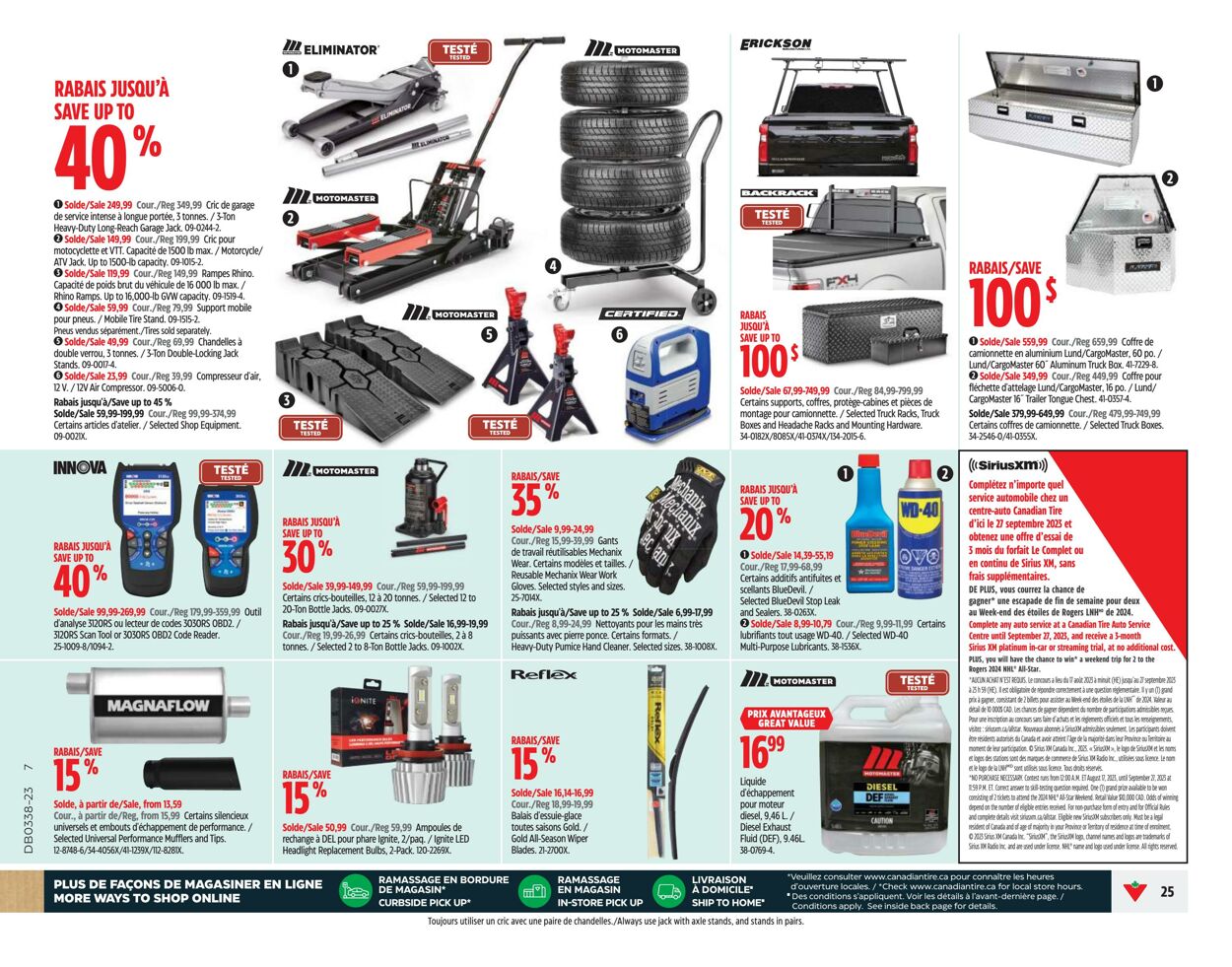 Circulaire Canadian Tire 14.09.2023 - 20.09.2023