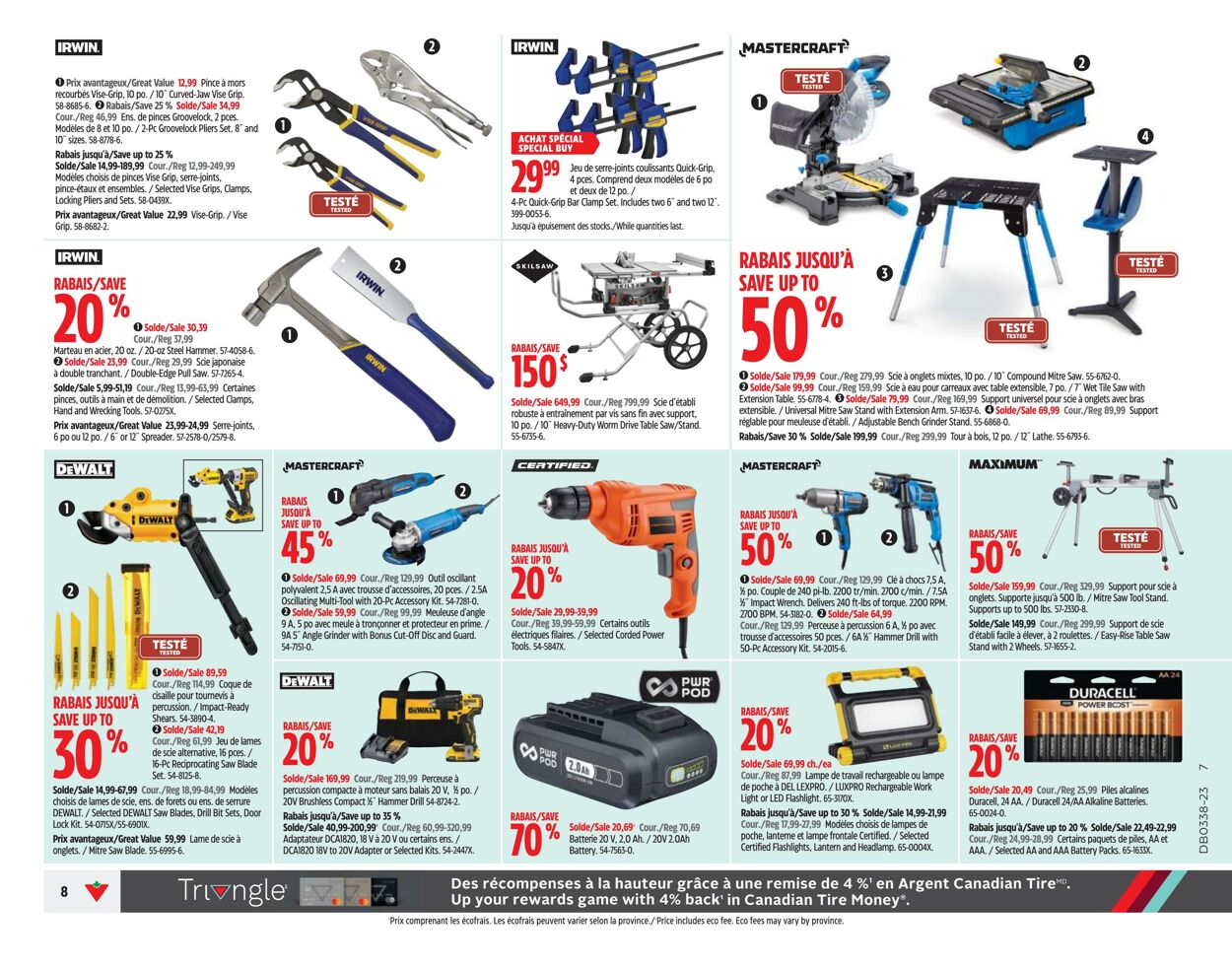 Circulaire Canadian Tire 14.09.2023 - 20.09.2023