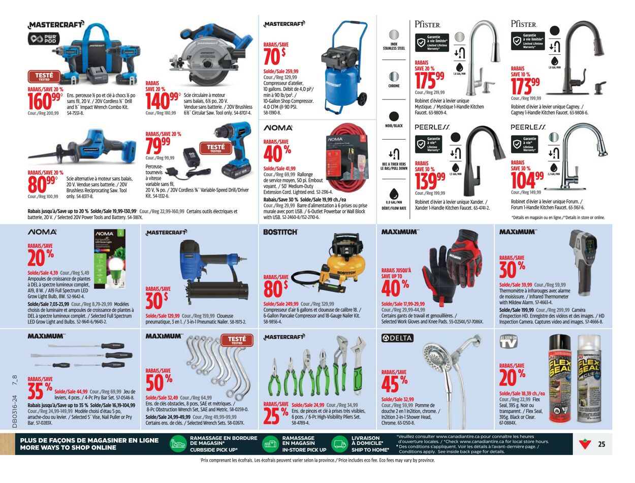 Circulaire Canadian Tire 11.04.2024 - 17.04.2024