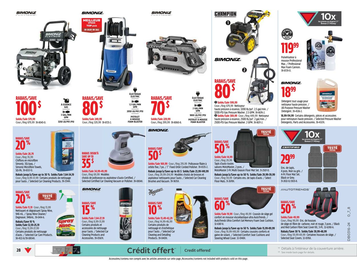 Circulaire Canadian Tire 11.04.2024 - 17.04.2024