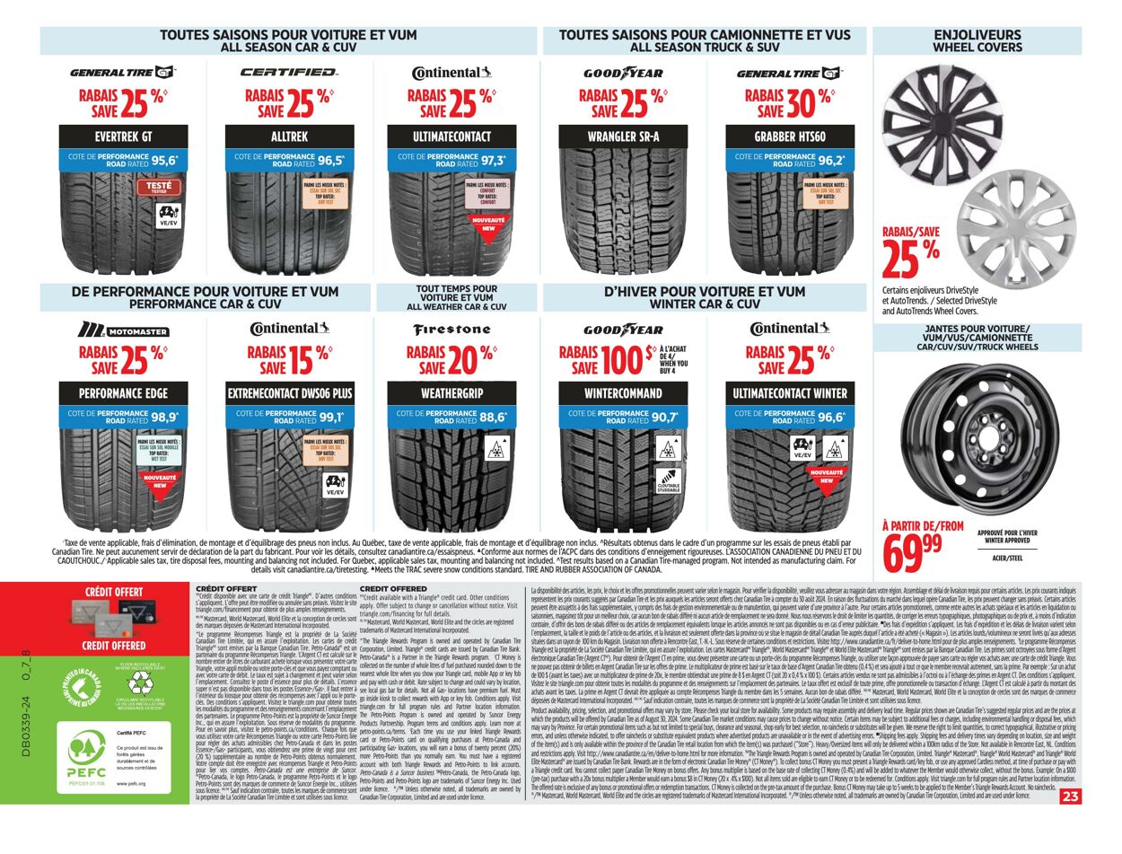 Circulaire Canadian Tire 19.09.2024 - 26.09.2024