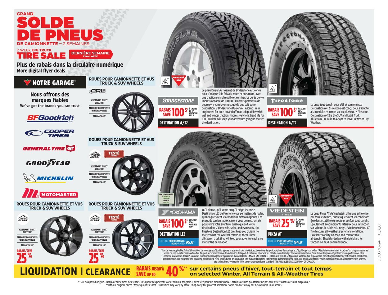 Circulaire Canadian Tire 19.09.2024 - 26.09.2024