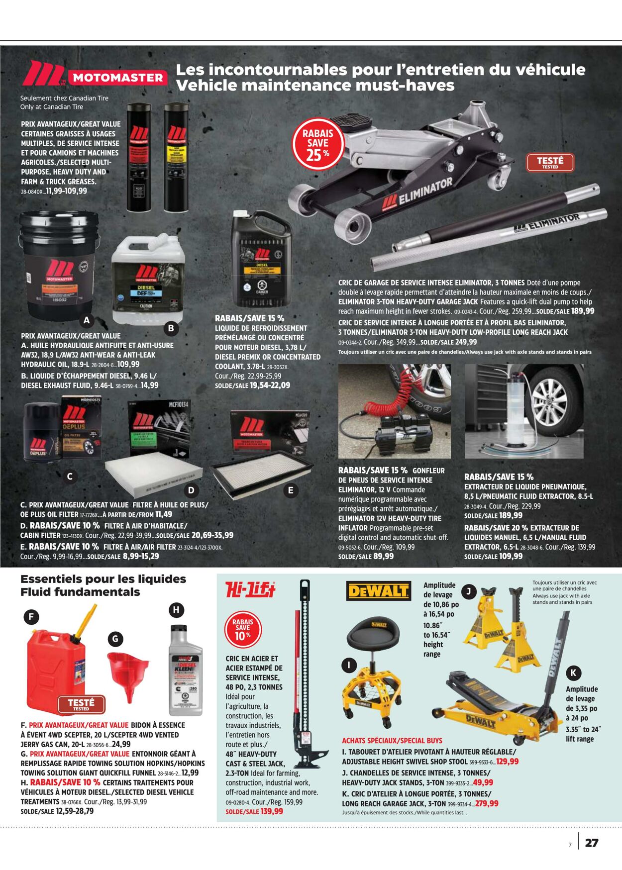 Circulaire Canadian Tire 11.04.2024 - 01.05.2024