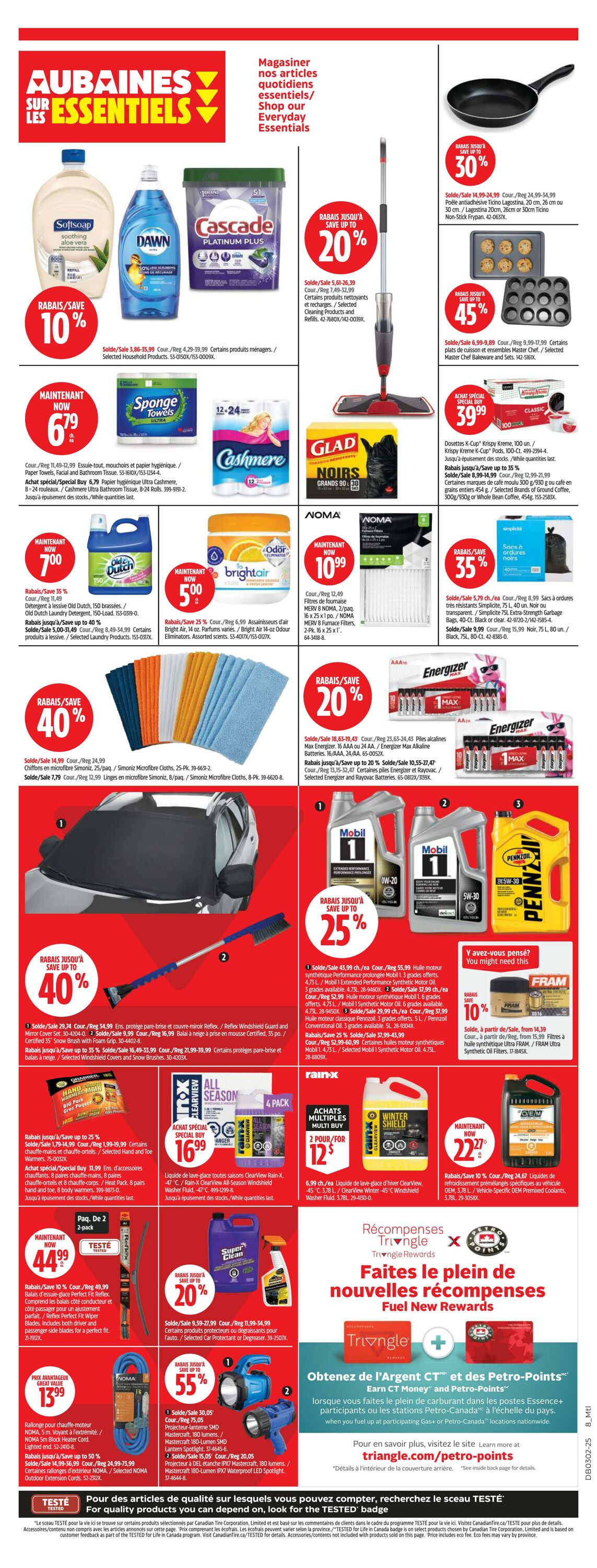 Circulaire Canadian Tire 02.01.2025 - 08.01.2025