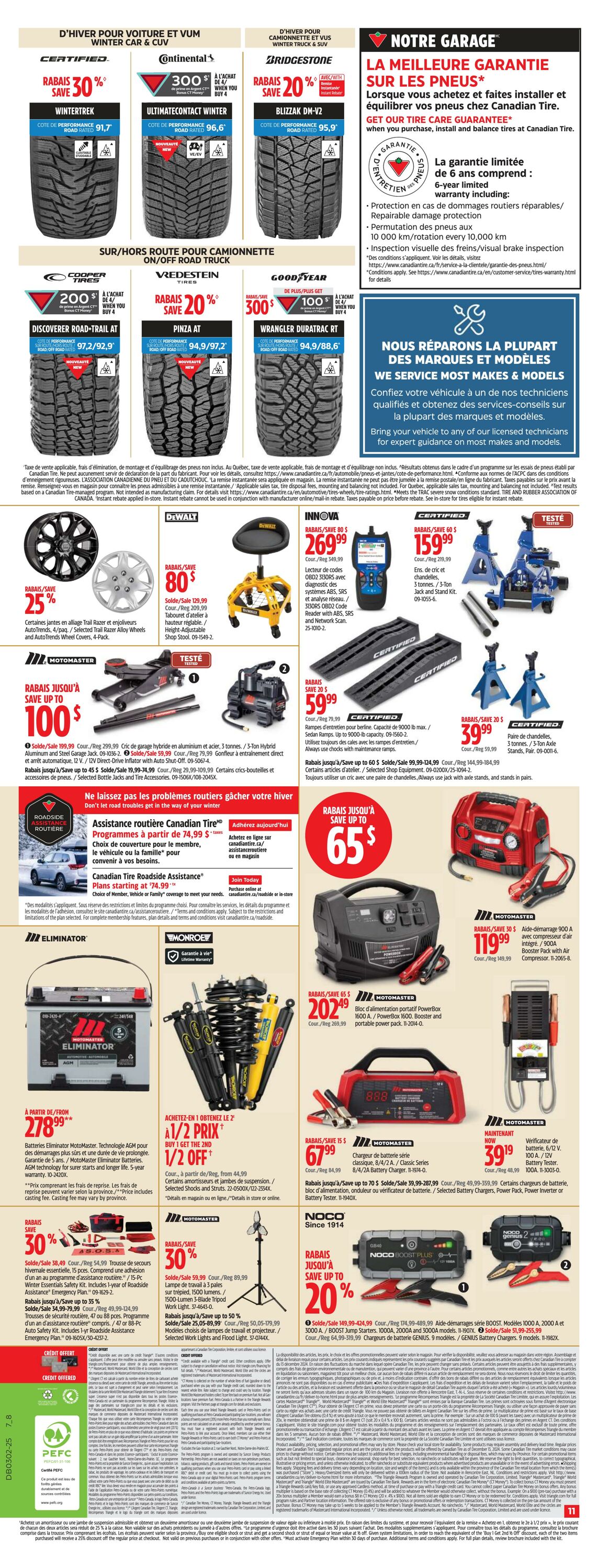 Circulaire Canadian Tire 02.01.2025 - 08.01.2025