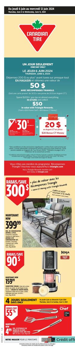 Circulaire Canadian Tire 06.06.2024 - 12.06.2024