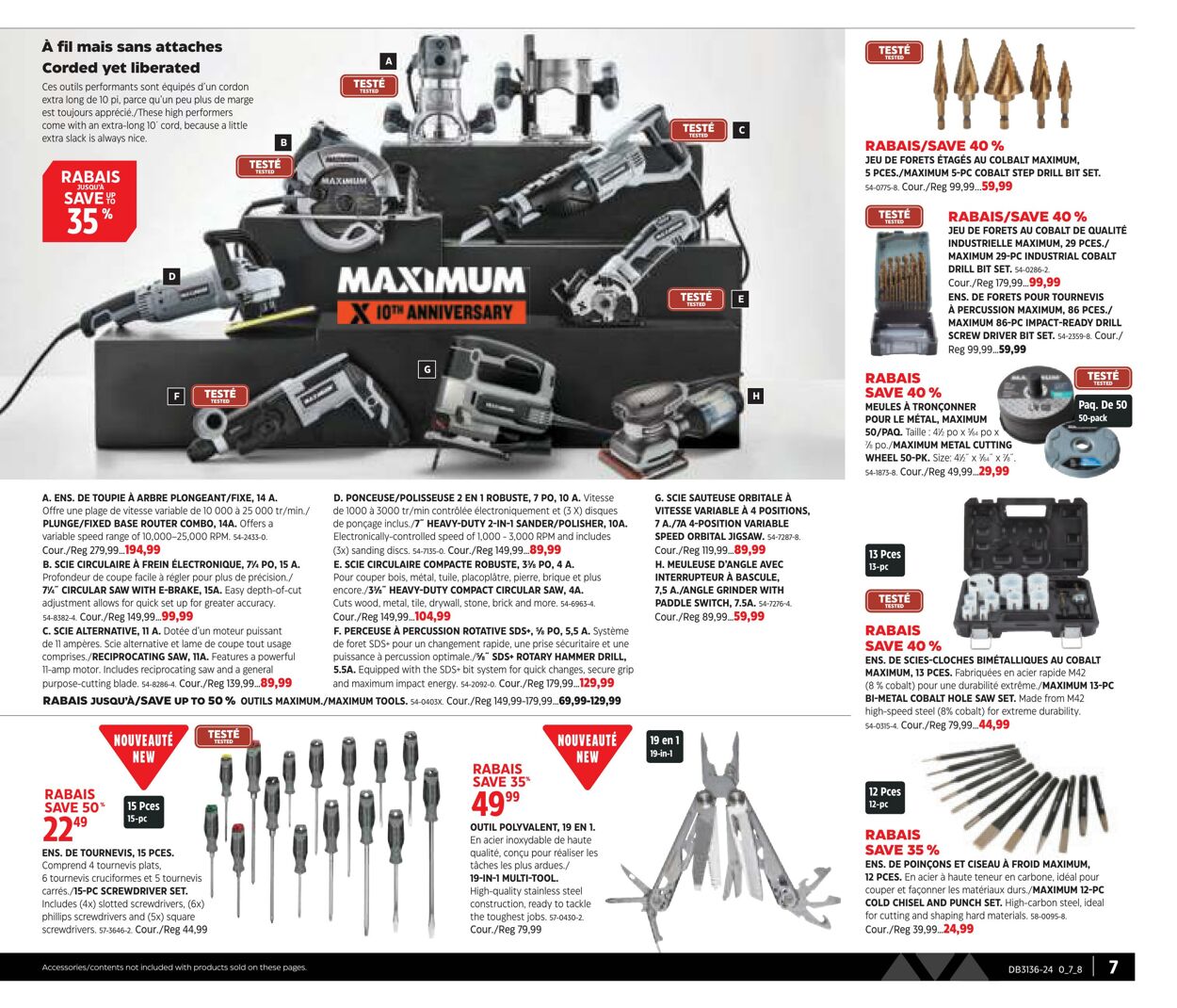 Circulaire Canadian Tire 29.08.2024 - 18.09.2024