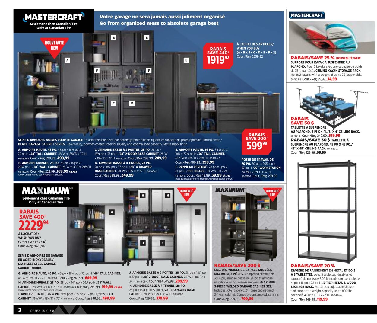 Circulaire Canadian Tire 29.08.2024 - 18.09.2024