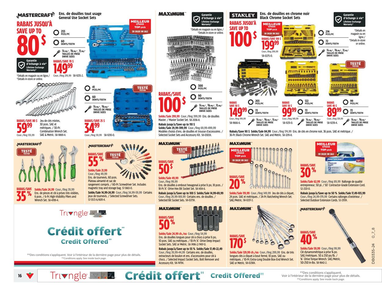 Circulaire Canadian Tire 22.08.2024 - 28.08.2024