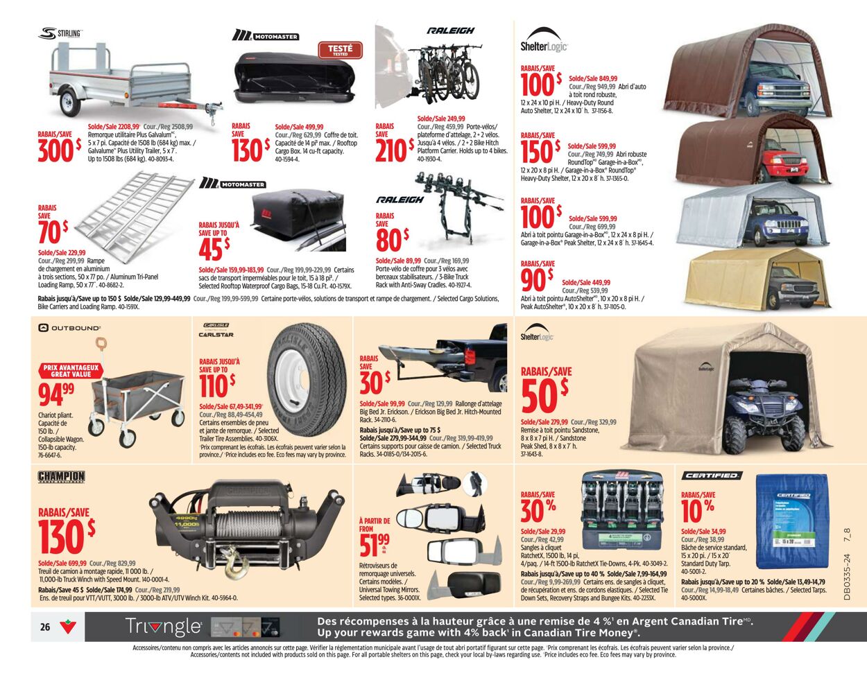 Circulaire Canadian Tire 22.08.2024 - 28.08.2024