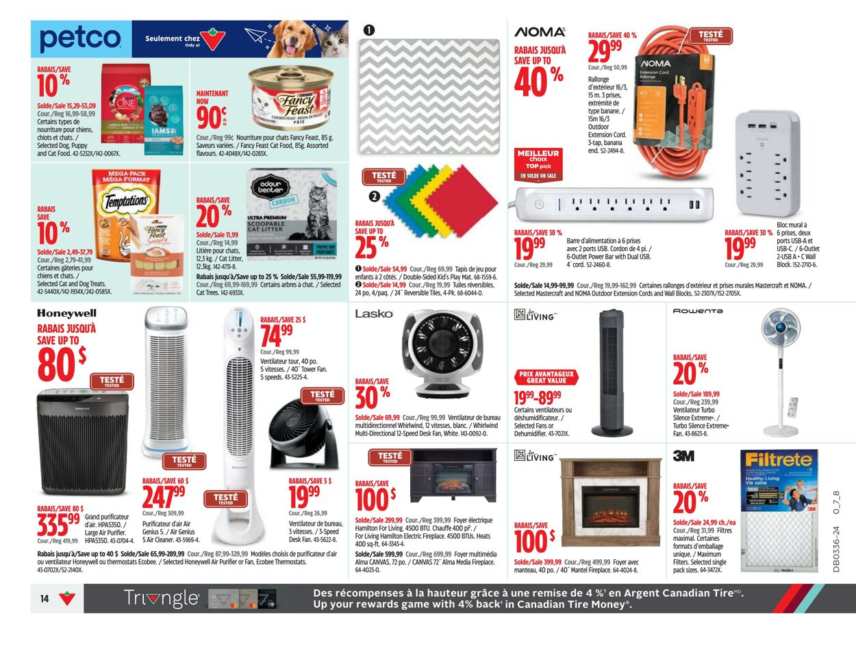 Circulaire Canadian Tire 29.08.2024 - 04.09.2024