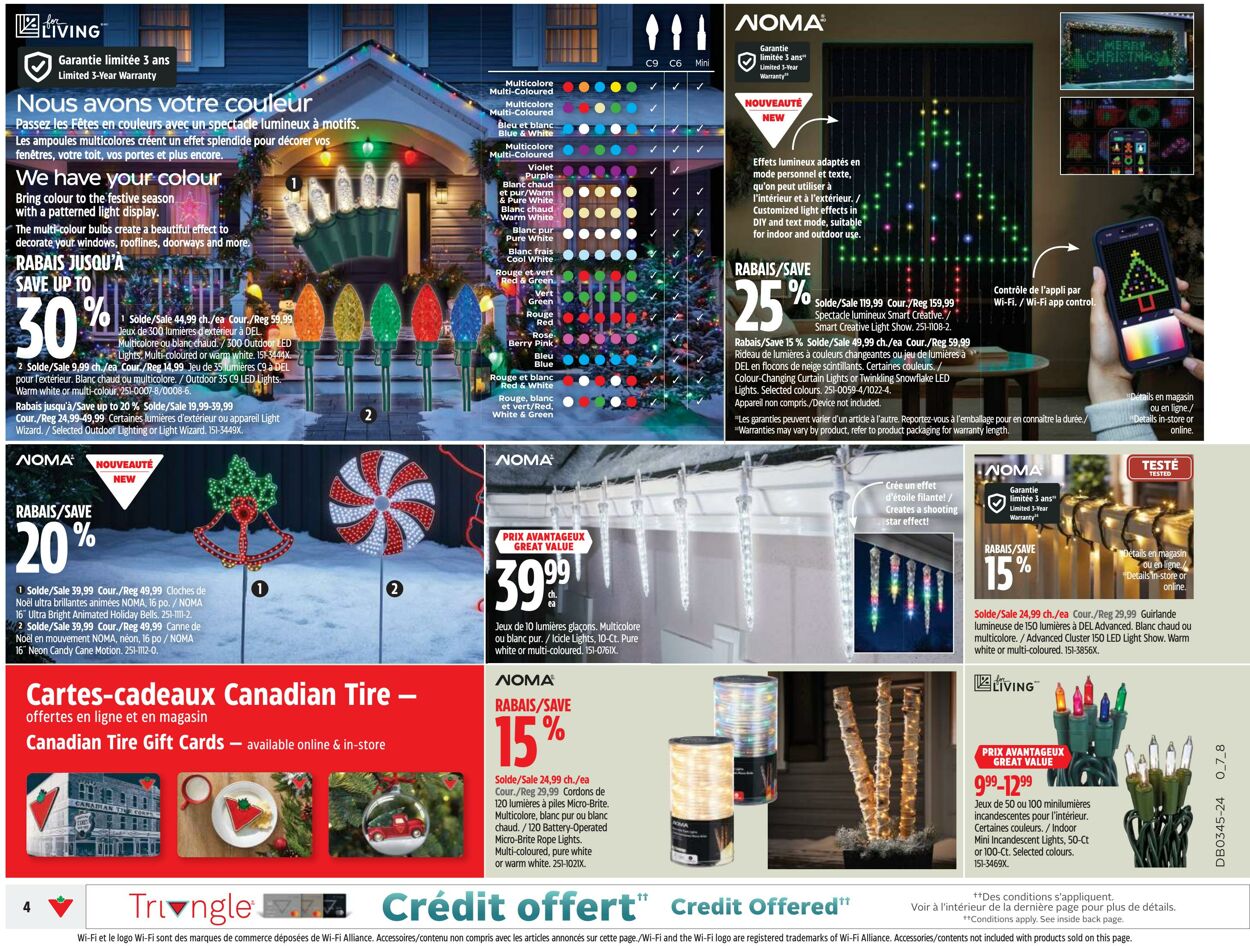 Circulaire Canadian Tire 31.10.2024 - 06.11.2024