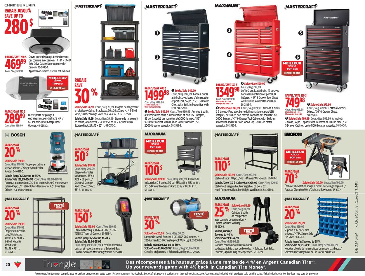 Circulaire Canadian Tire 31.10.2024 - 06.11.2024