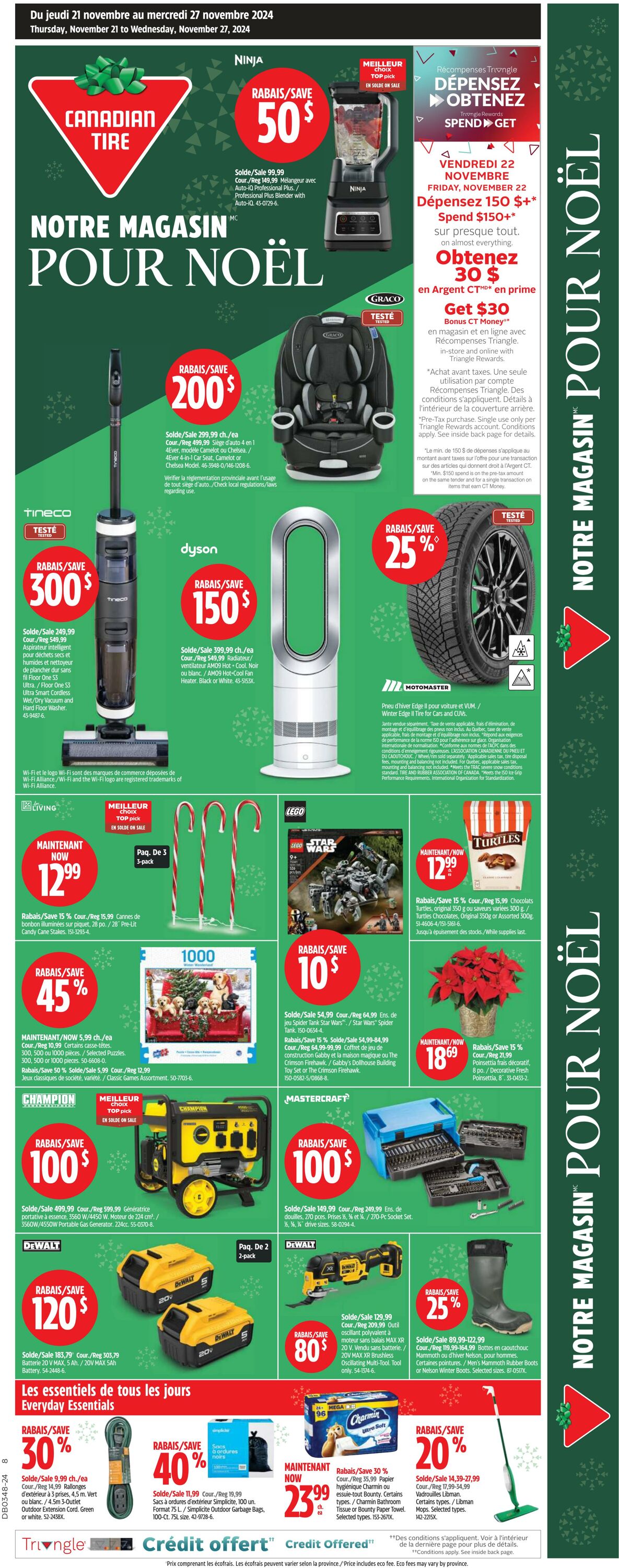 Circulaire Canadian Tire 21.11.2024 - 27.11.2024