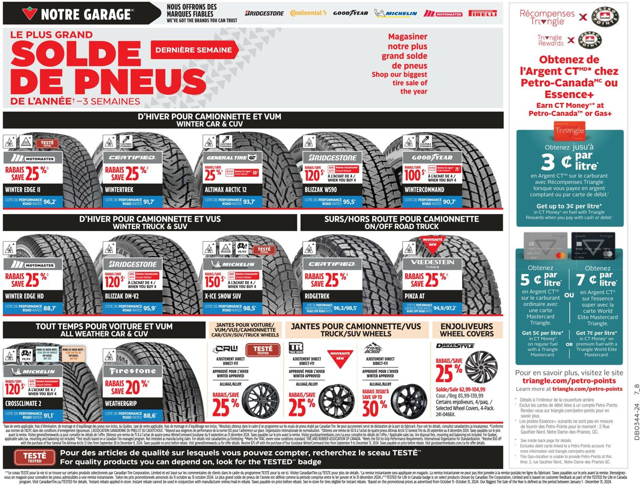 Circulaire Canadian Tire 24.10.2024 - 30.10.2024