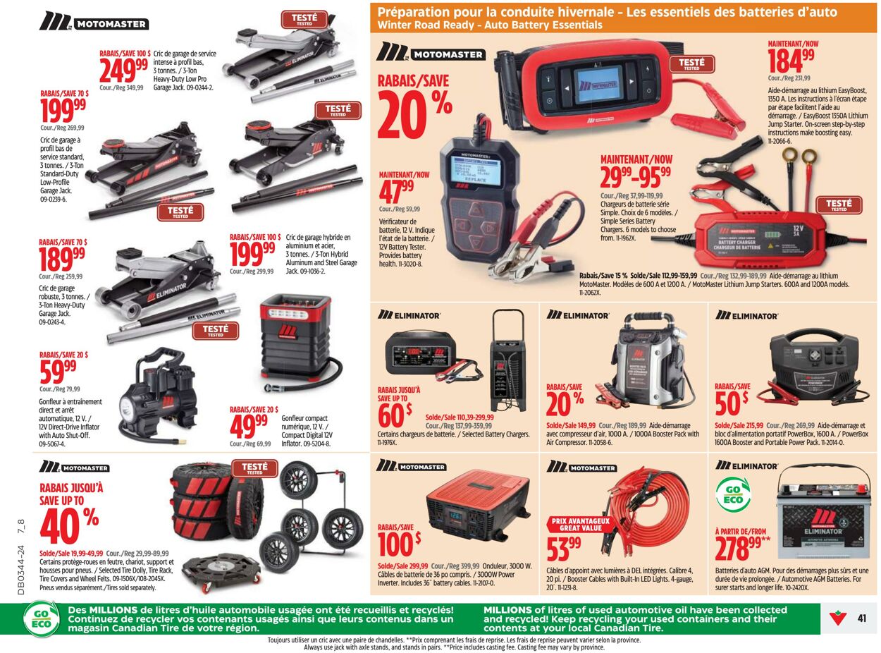 Circulaire Canadian Tire 24.10.2024 - 30.10.2024