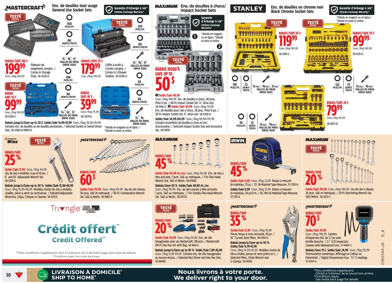 Circulaire Canadian Tire 24.10.2024 - 30.10.2024