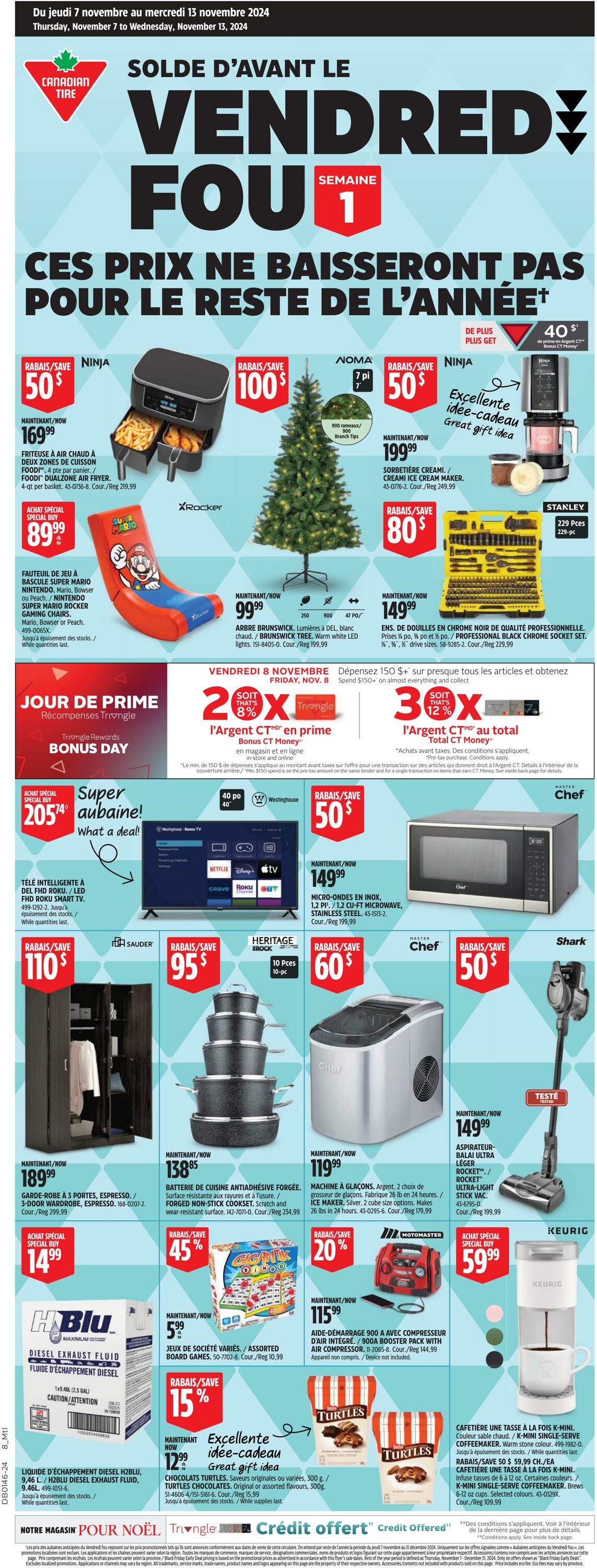 Circulaire Canadian Tire - Circulaire hebdomadaire 7 nov. 2024 - 13 nov. 2024