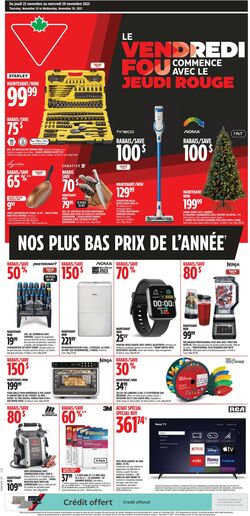 Circulaire Canadian Tire 23.11.2023 - 29.11.2023