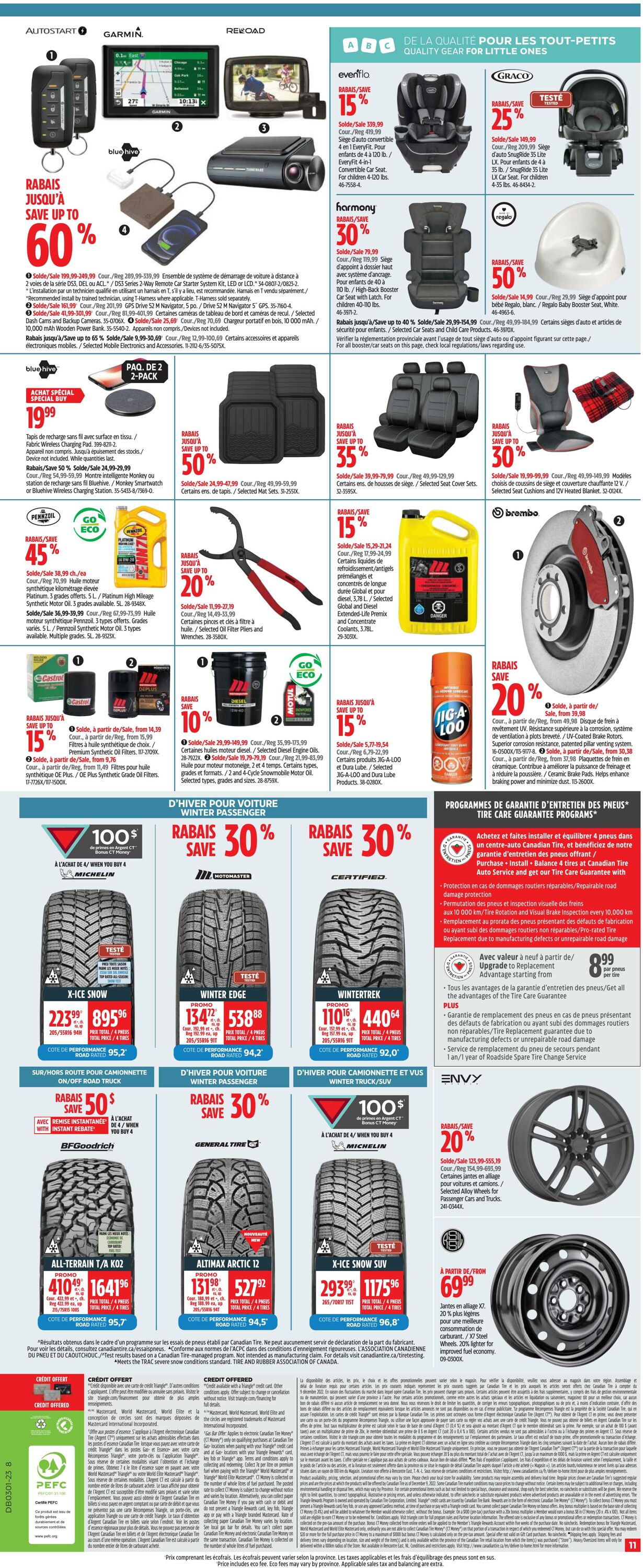 Circulaire Canadian Tire 29.12.2022 - 04.01.2023