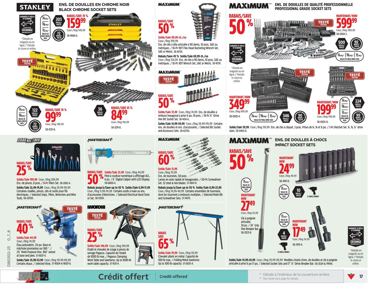 Circulaire Canadian Tire 05.01.2023 - 11.01.2023