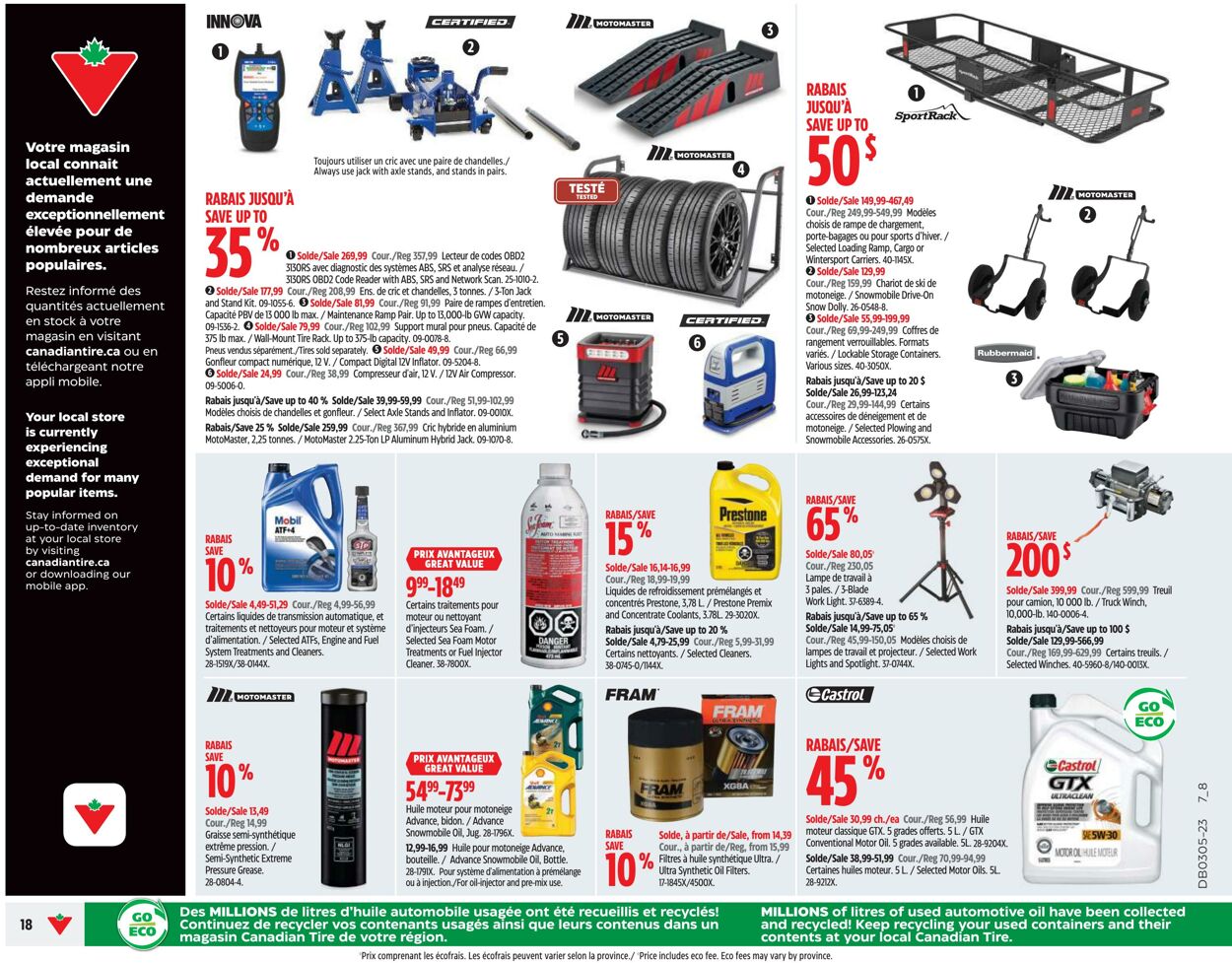 Circulaire Canadian Tire 26.01.2023 - 01.02.2023