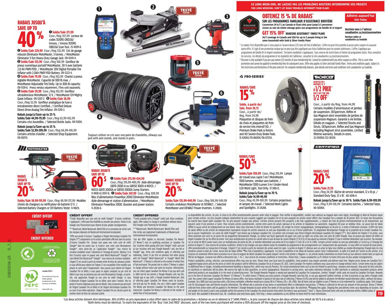 Circulaire Canadian Tire 16.02.2023 - 22.02.2023