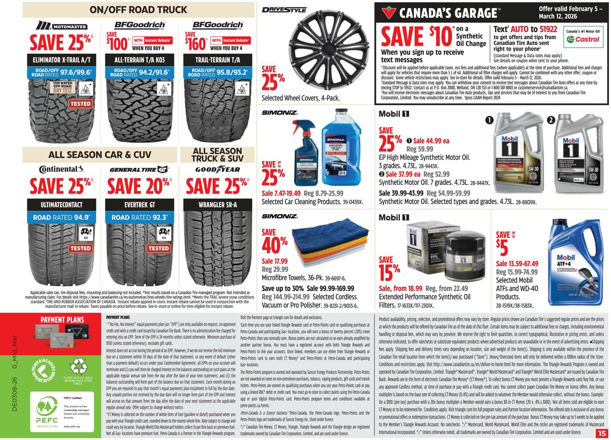 Circulaire Canadian Tire 20.02.2026 - 28.02.2026