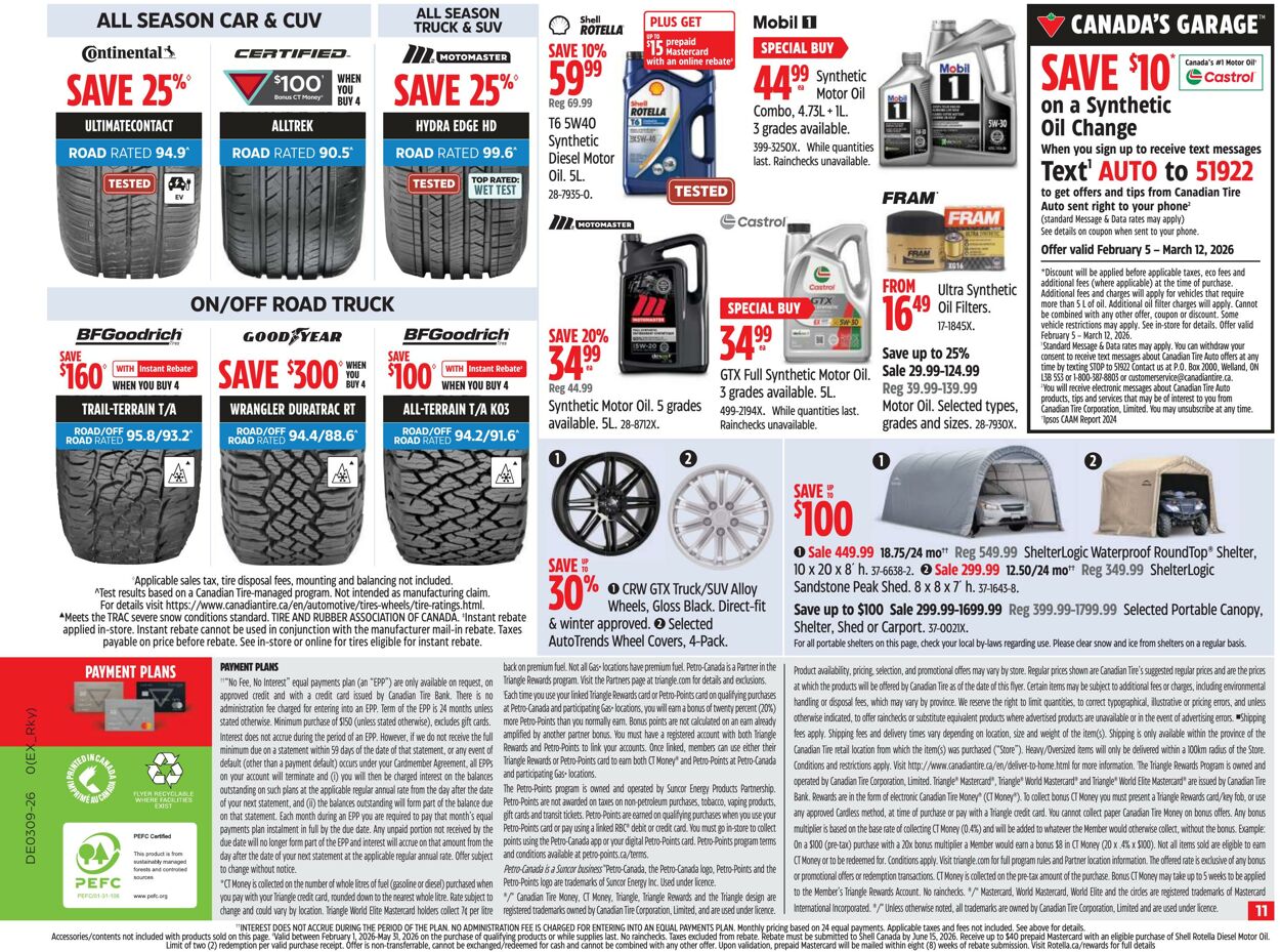 Circulaire Canadian Tire 25.02.2026 - 05.03.2026