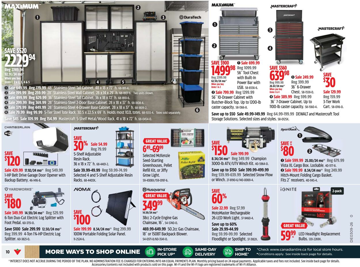 Circulaire Canadian Tire 03.03.2026 - 11.03.2026