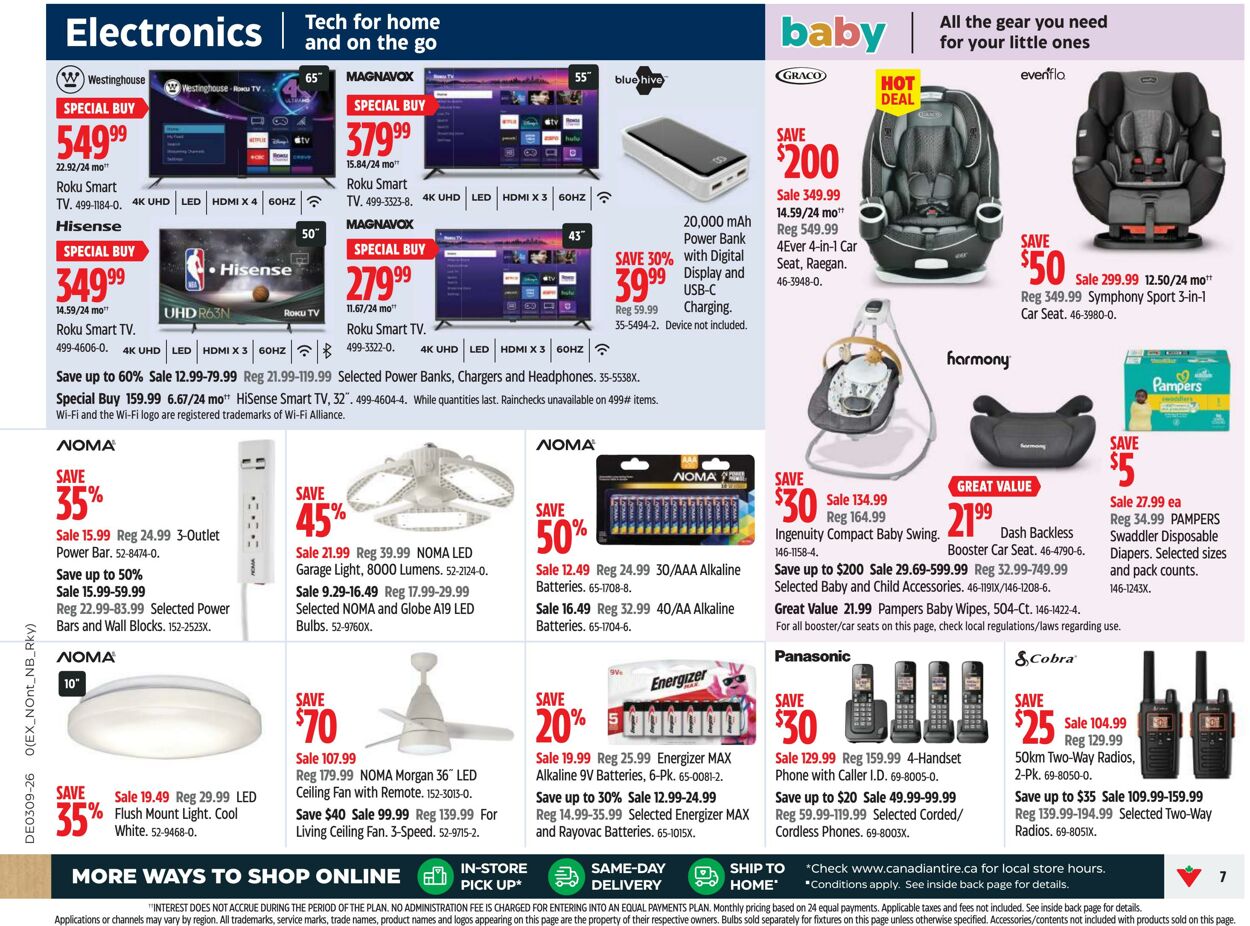 Circulaire Canadian Tire 03.03.2026 - 11.03.2026