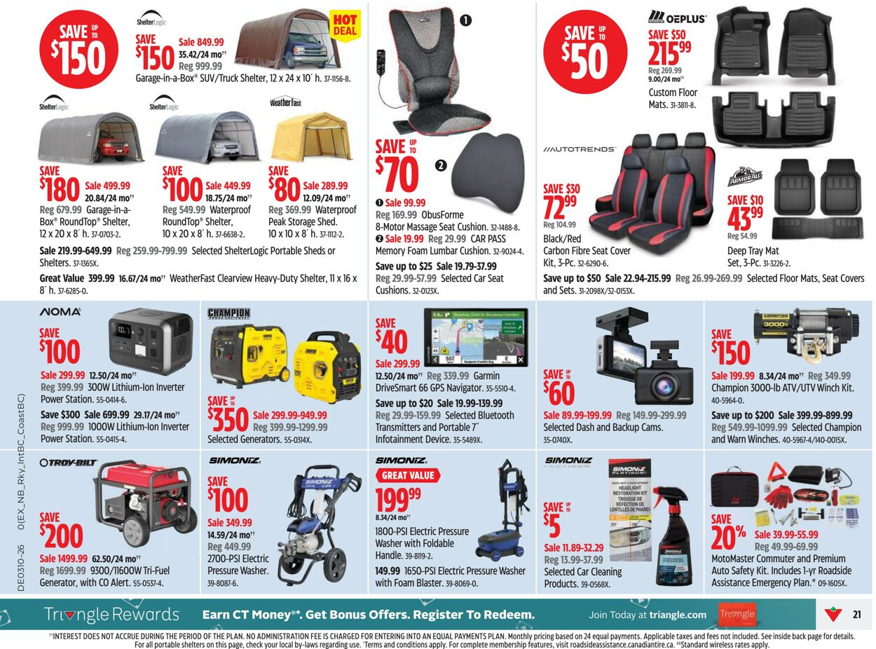Circulaire Canadian Tire 05.03.2026 - 13.03.2026