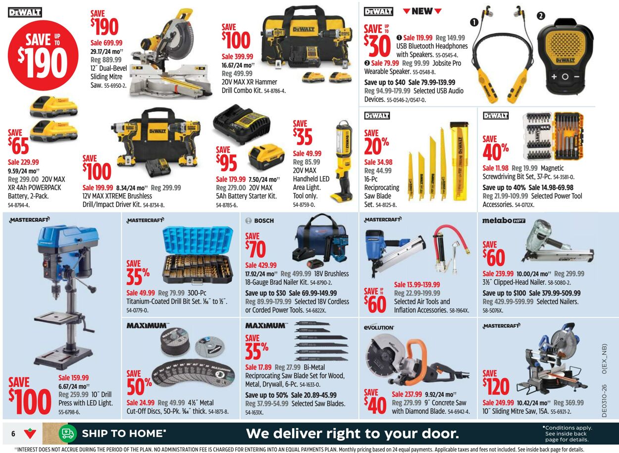 Circulaire Canadian Tire 06.03.2026 - 14.03.2026