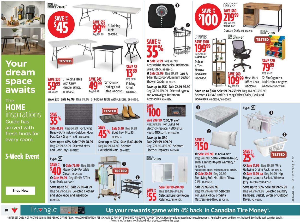 Circulaire Canadian Tire 06.03.2026 - 14.03.2026