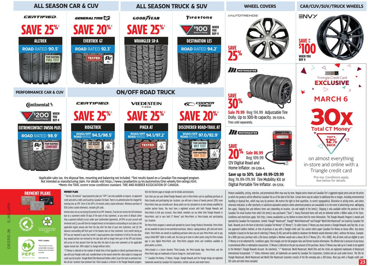 Circulaire Canadian Tire 06.03.2026 - 14.03.2026