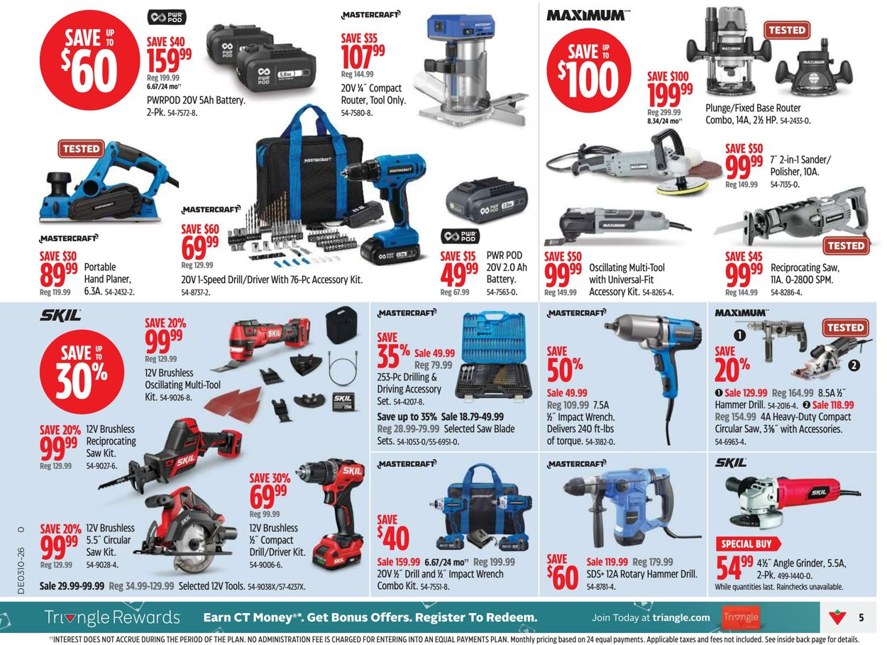 Circulaire Canadian Tire 06.03.2026 - 14.03.2026