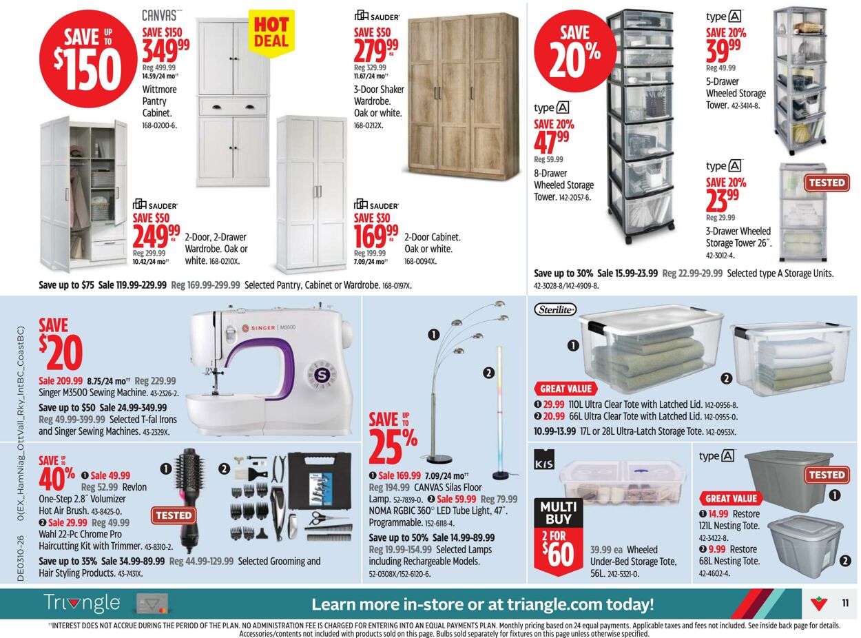 Circulaire Canadian Tire 04.03.2026 - 12.03.2026