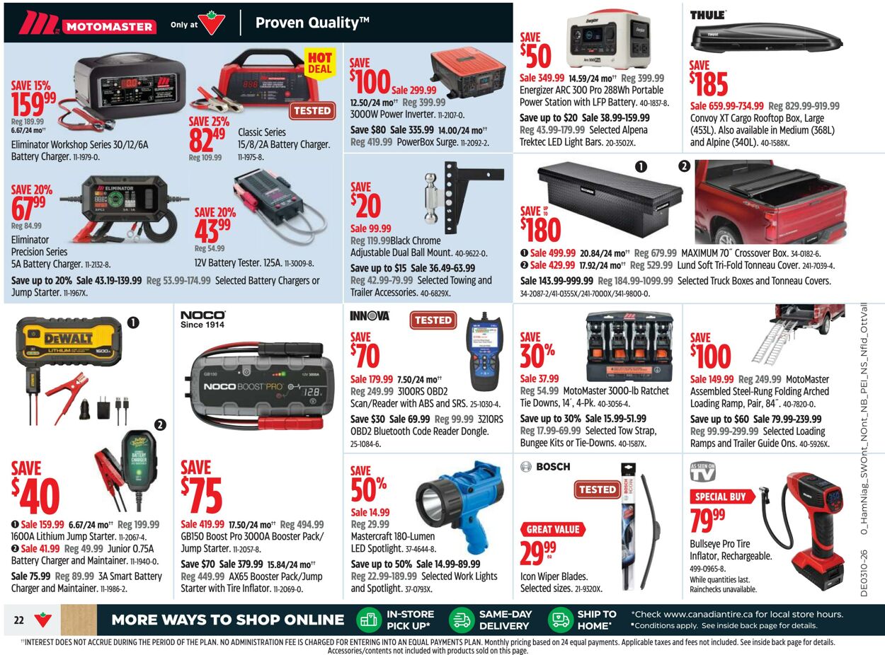 Circulaire Canadian Tire 07.03.2026 - 15.03.2026