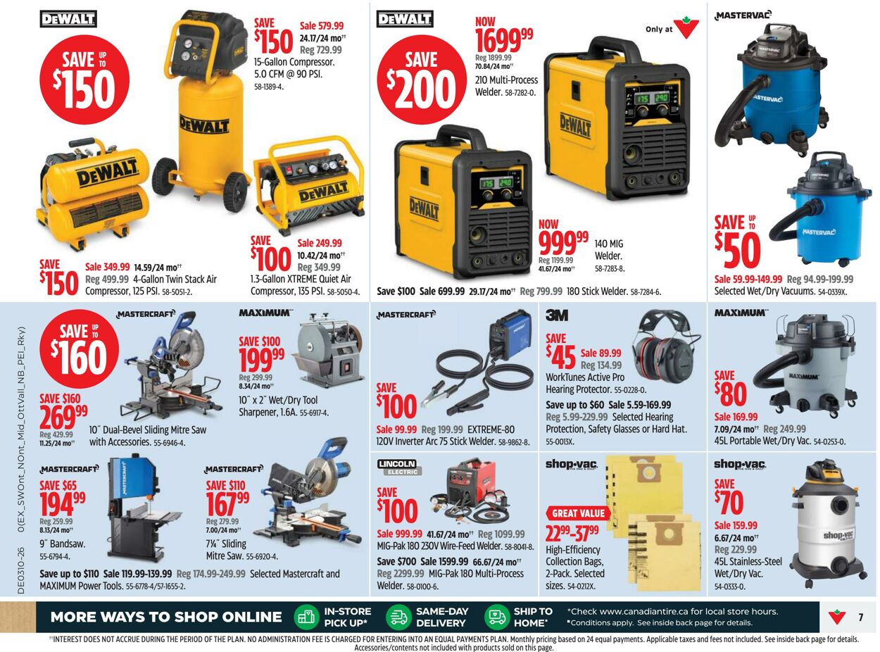 Circulaire Canadian Tire 07.03.2026 - 15.03.2026