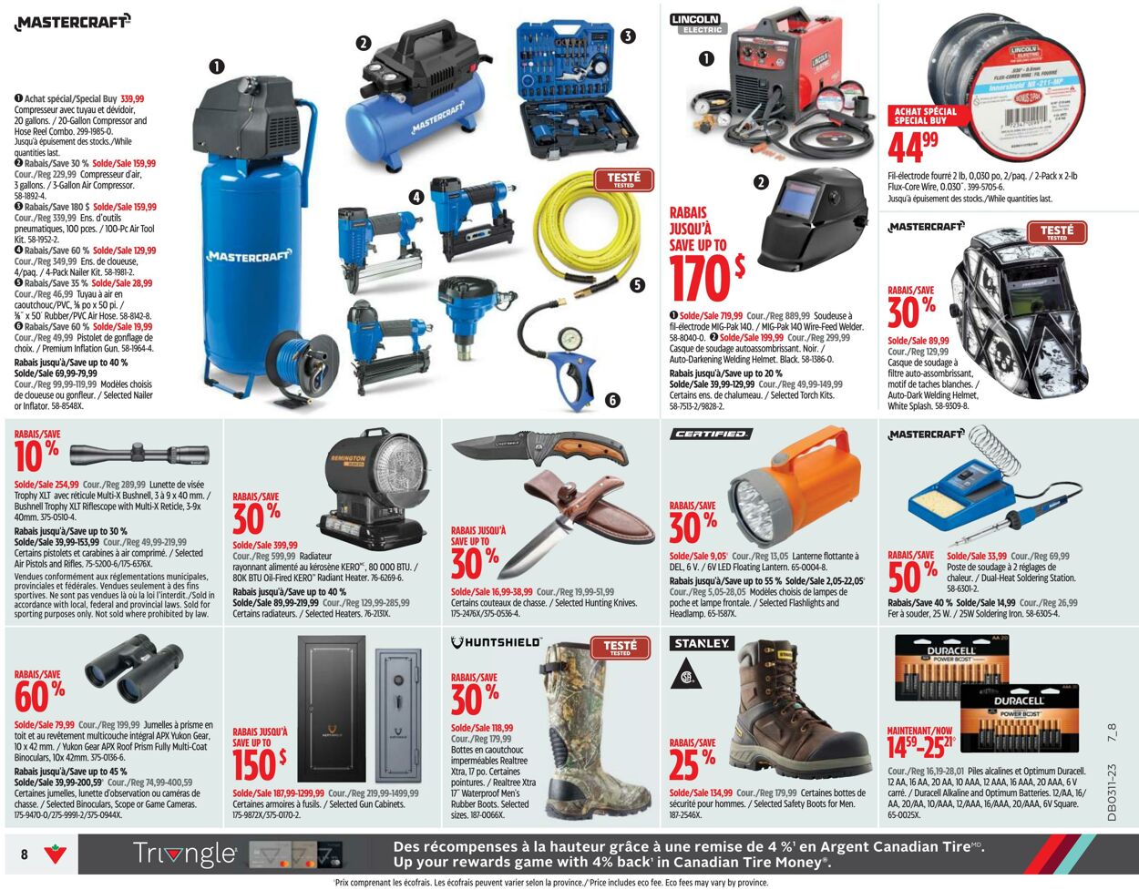 Circulaire Canadian Tire 09.03.2023 - 15.03.2023