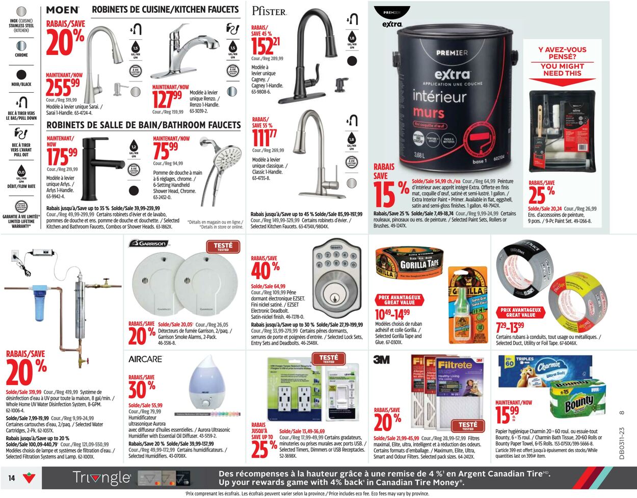 Circulaire Canadian Tire 09.03.2023 - 15.03.2023