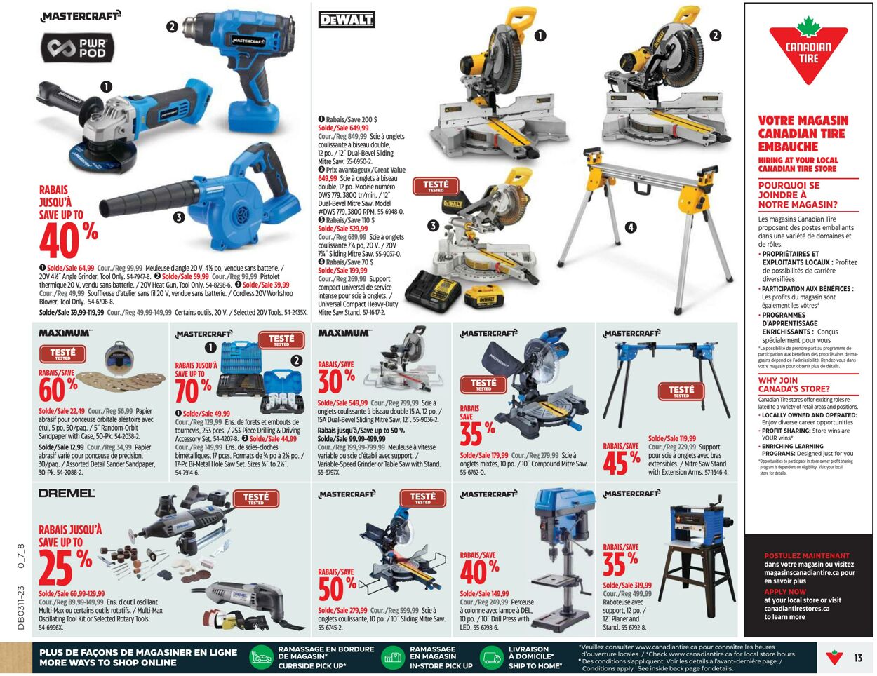 Circulaire Canadian Tire 09.03.2023 - 15.03.2023