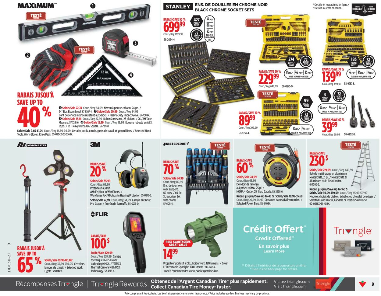 Circulaire Canadian Tire 09.03.2023 - 15.03.2023