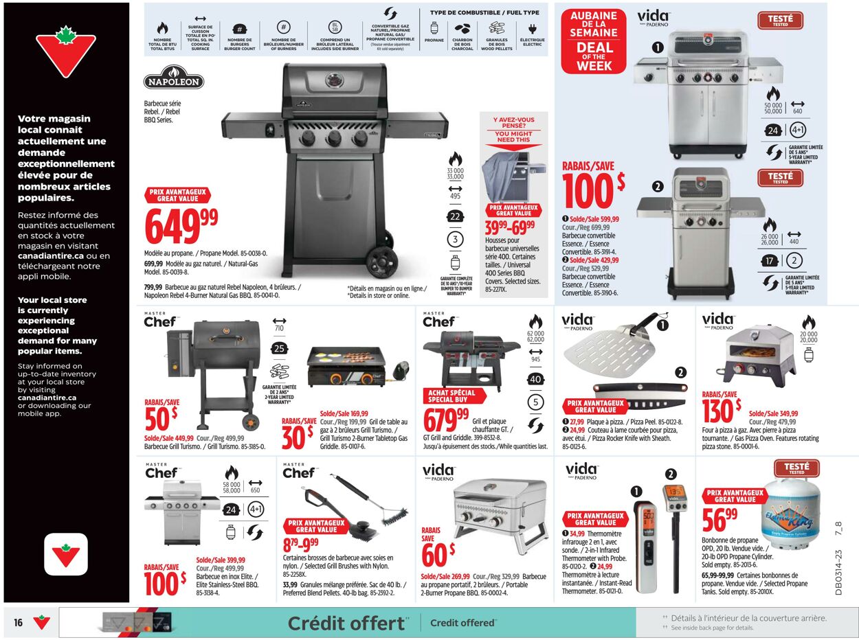 Circulaire Canadian Tire 30.03.2023 - 05.04.2023