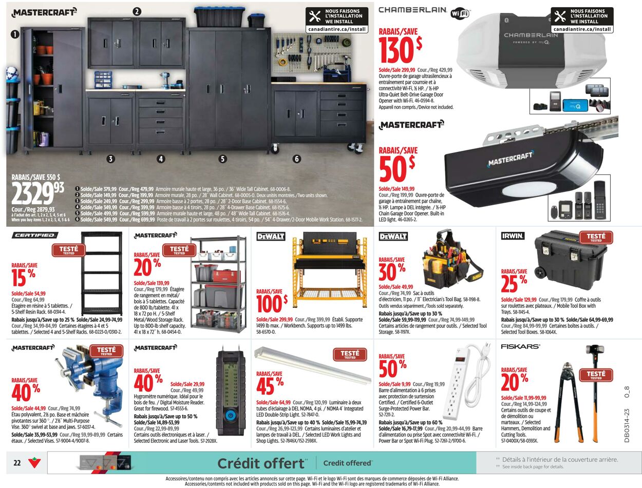 Circulaire Canadian Tire 30.03.2023 - 05.04.2023