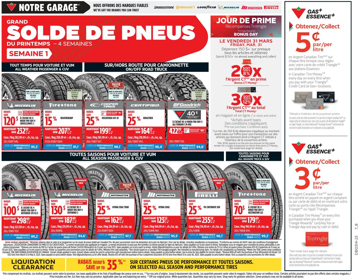 Circulaire Canadian Tire 30.03.2023 - 05.04.2023