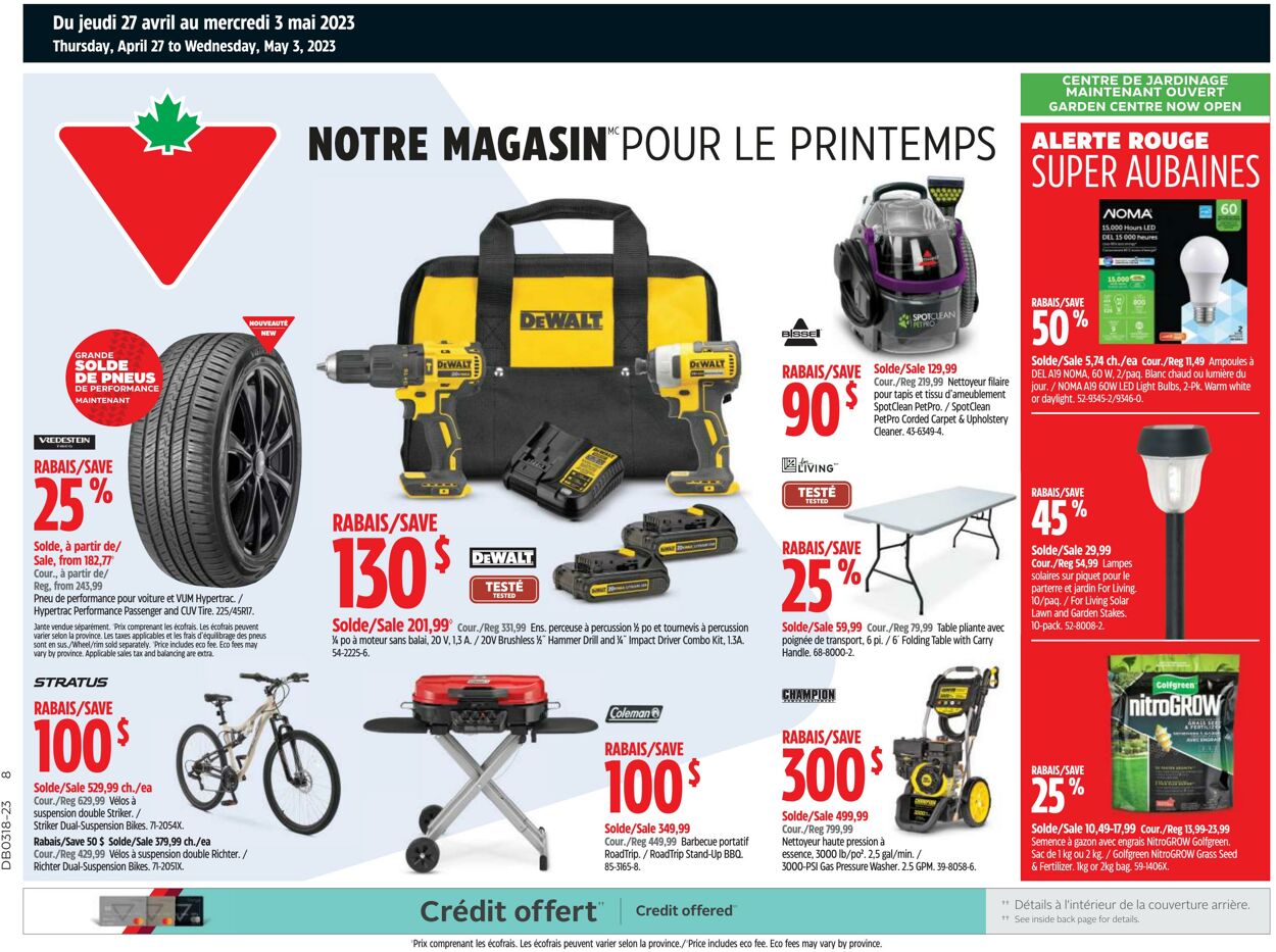 Circulaire Canadian Tire 27.04.2023 - 03.05.2023
