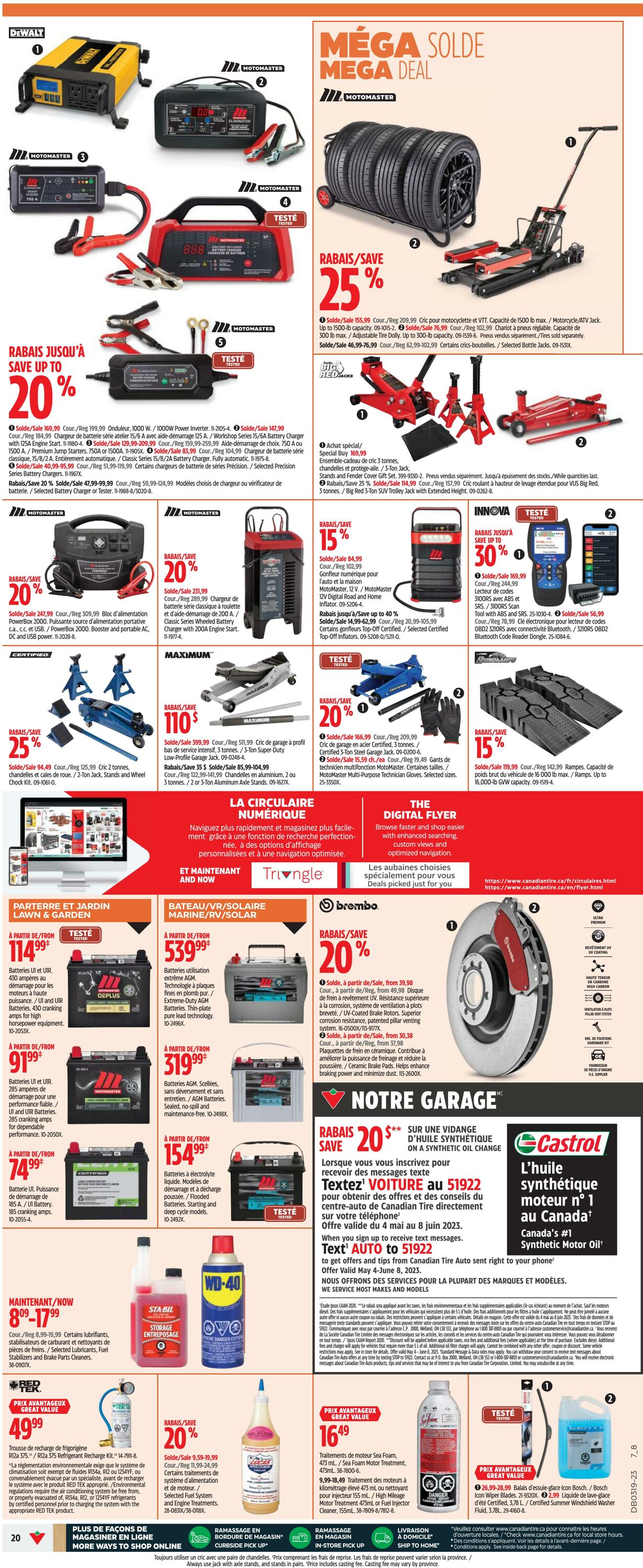 Circulaire Canadian Tire 04.05.2023 - 10.05.2023