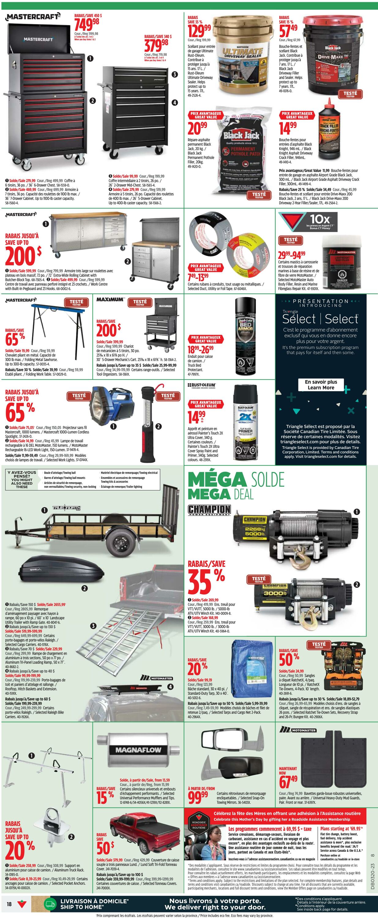 Circulaire Canadian Tire 11.05.2023 - 17.05.2023