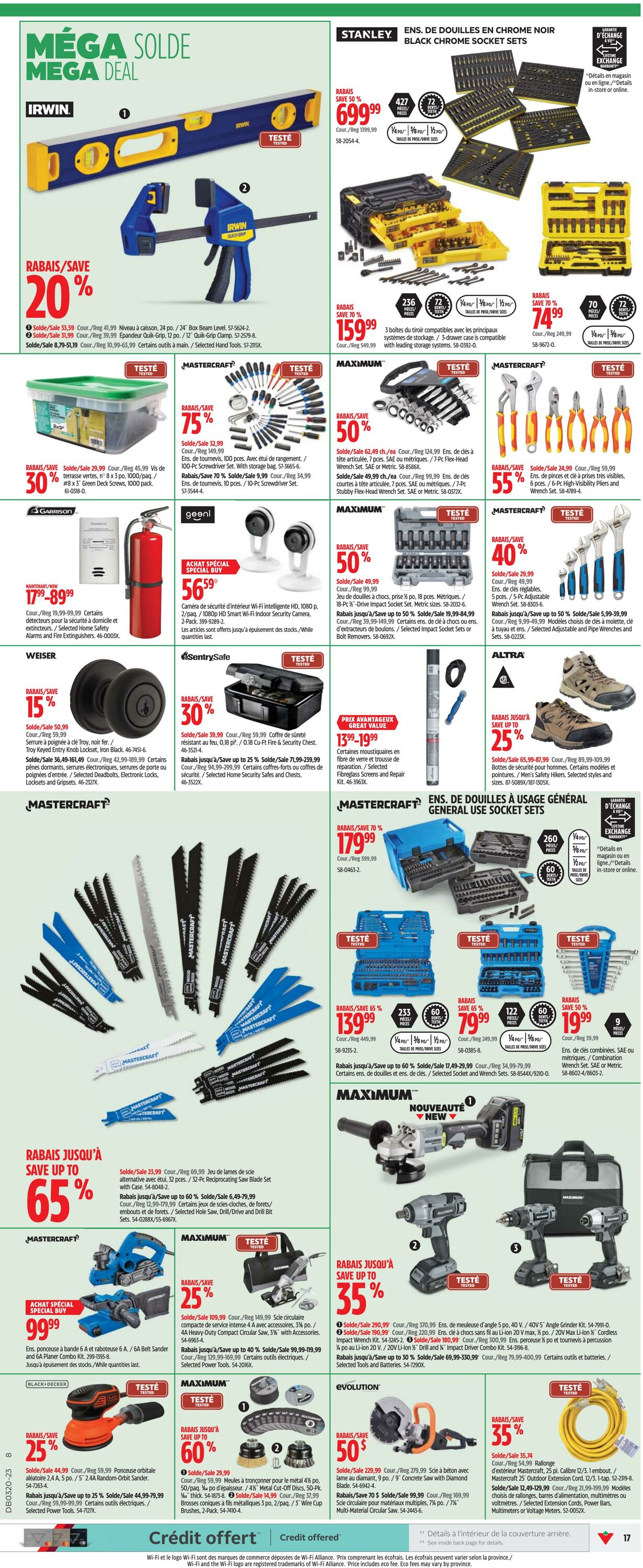 Circulaire Canadian Tire 11.05.2023 - 17.05.2023